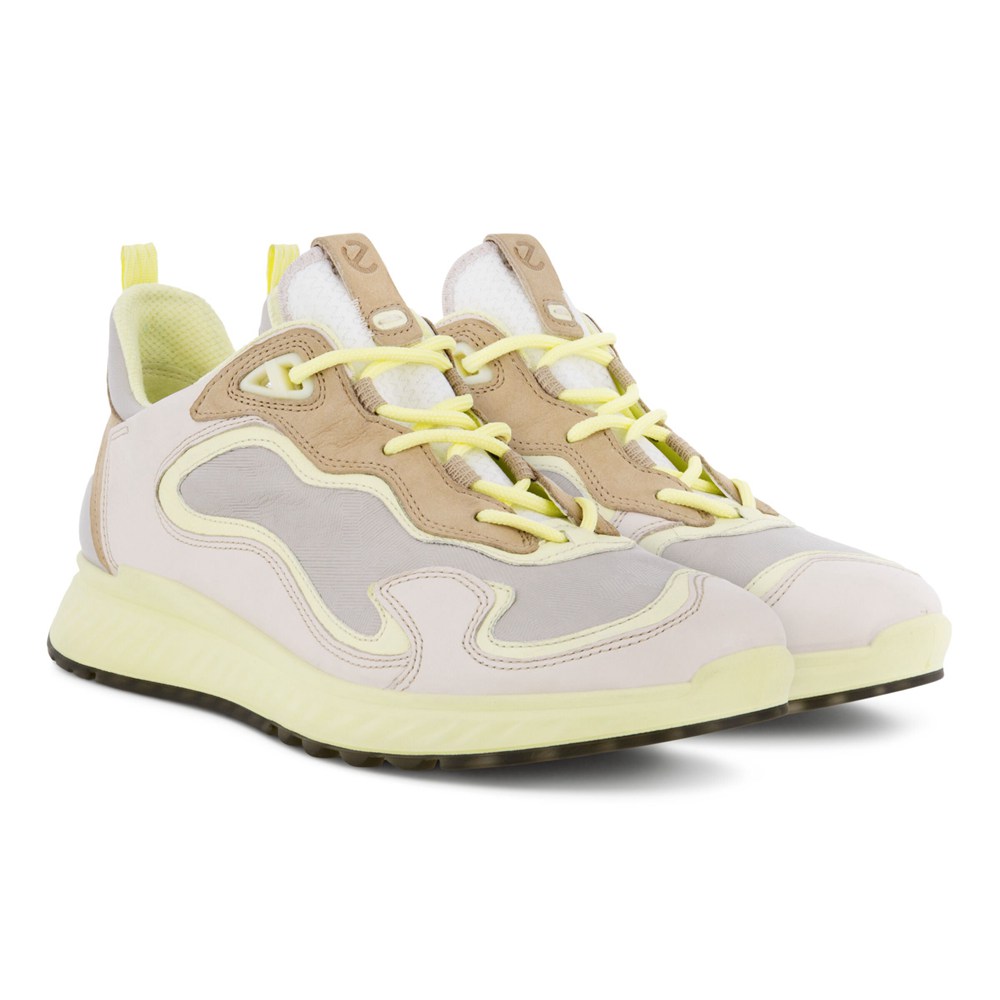 ECCO Womens Sneakers Beige - St.1 Laced - NOA-023947